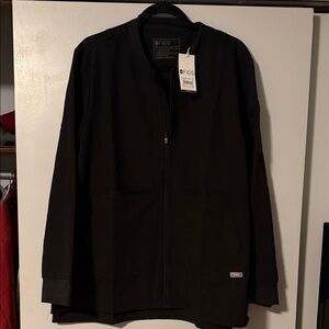 Figs Midnight Black Full-Zip Jacket xxl black